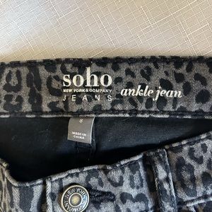 Size 8 NY&C jeans in animal print